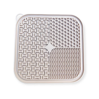 Tapis à lécher | Tapis à lécher pour chiens en crème