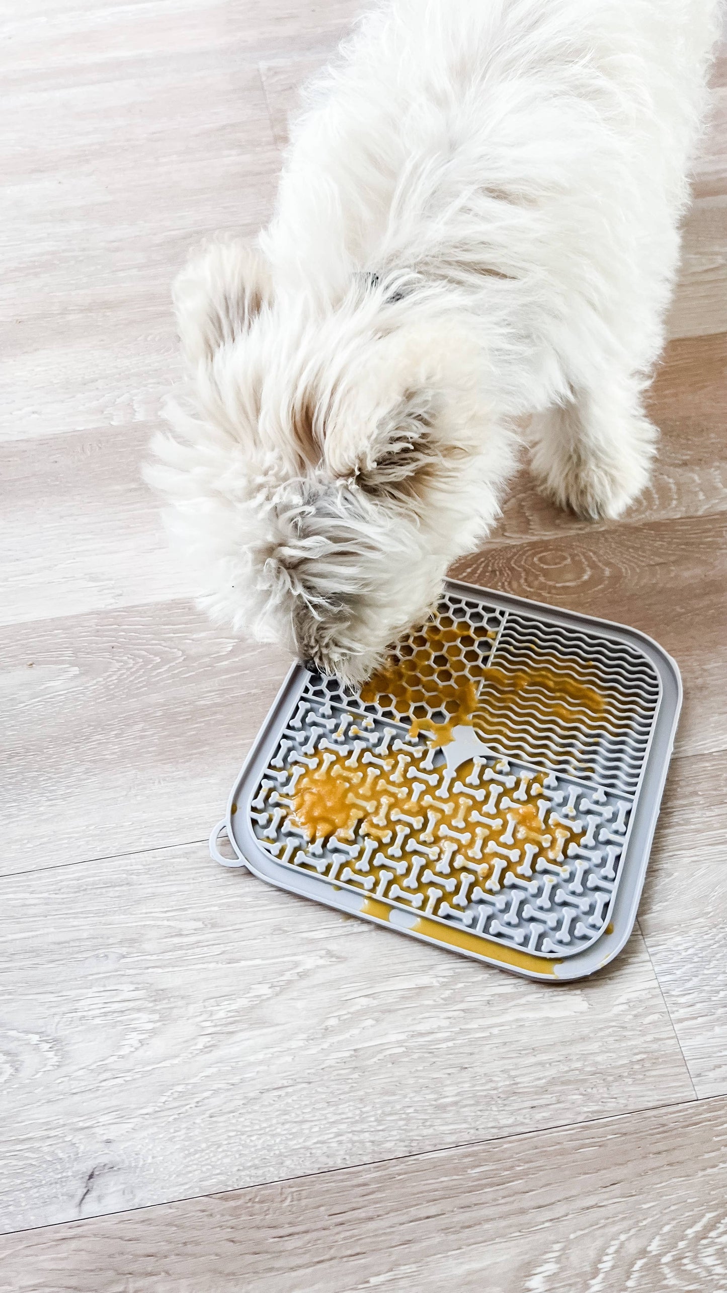 Tapis à lécher | Tapis à lécher pour chiens en rose poudré