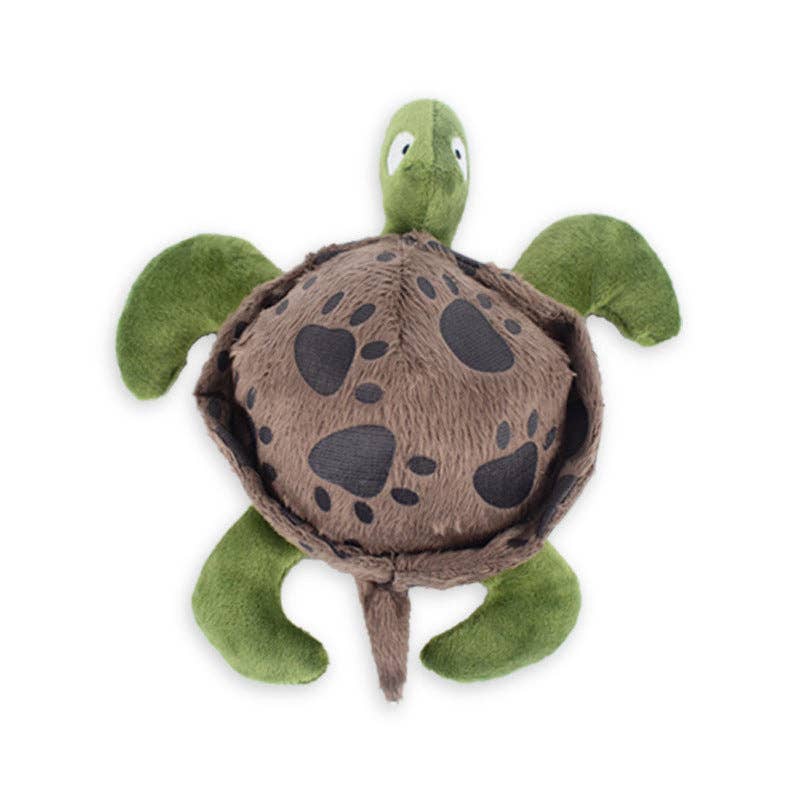 Jouet en forme de tortue sonore en peluche pour chiens de petite et moyenne taille